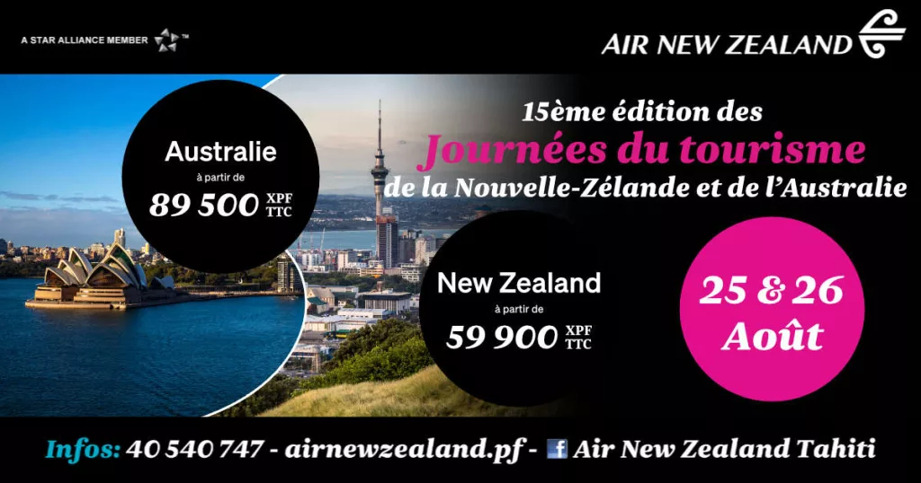 Air New Zealand Révèle ses Tarifs Exceptionnels pour la 15ème Édition des Journées du Tourisme de la Nouvelle-Zélande et de l'Australie