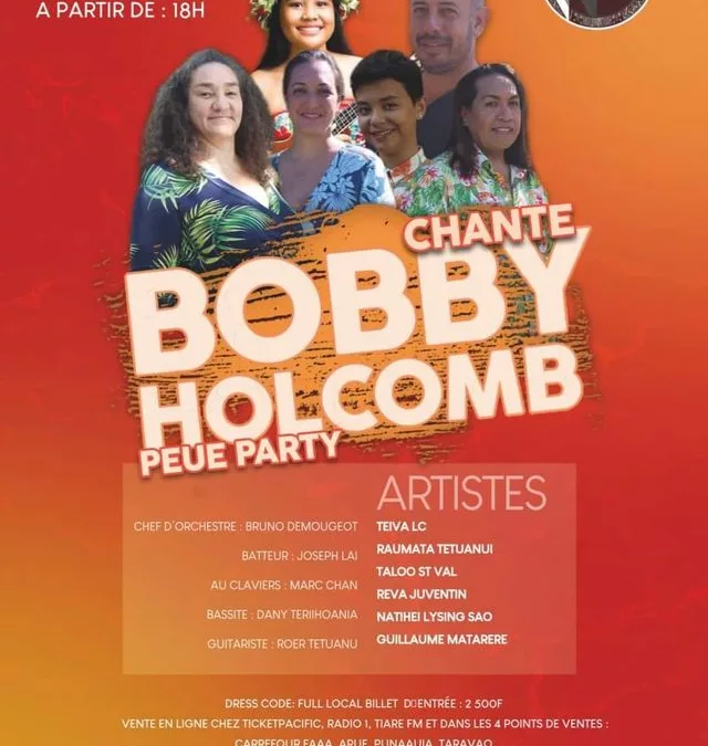 Hommage à Bobby Holcomb : La Pē’ue Party à Outouaraea pour faire (re)vivre l’âme de l’artiste